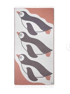 SANDCLOUD PENGUIN TURKISH TOWEL Beach Pool Picnic NEW